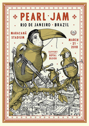 Pearl Jam - Rio De Janeiro Poster #1