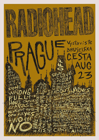 Radiohead - Prague Poster #2