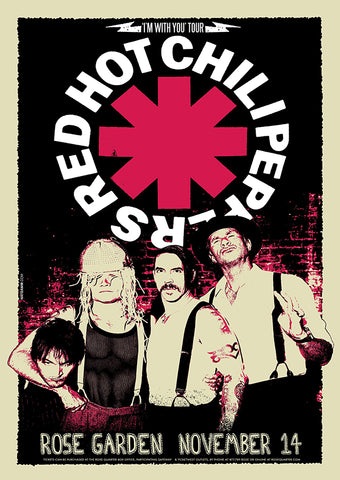 Red Hot Chilli Peppers - 'I'm With You' Tour Poster #2