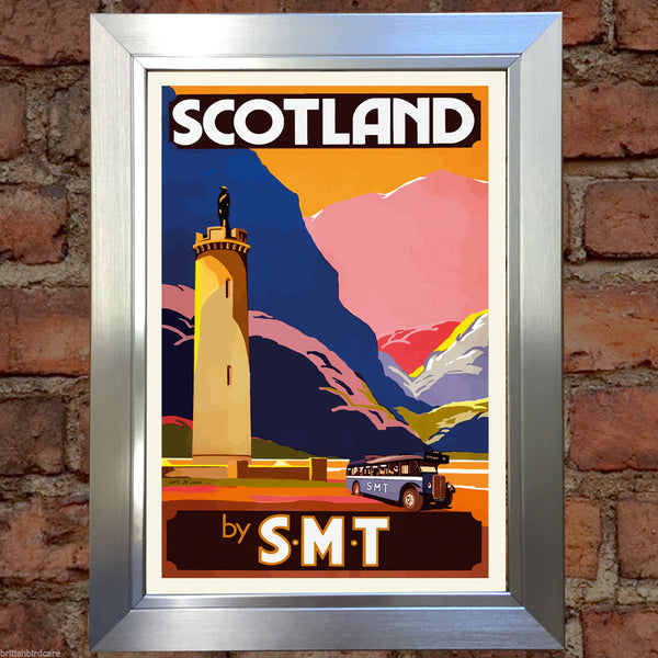 SCOTLAND VINTAGE RETRO TRAVEL Poster Nostalgic Home Print Wall Art Decor #69