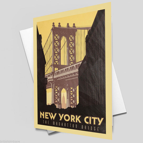 NEW YORK #1 VINTAGE RETRO TRAVEL Poster Nostalgic Home Print Wall Art Decor #59