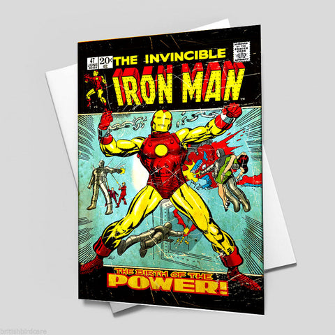 IRON MAN Comic Cover 47th Edition Cover Reproduction Vintage Wall Art Print #7