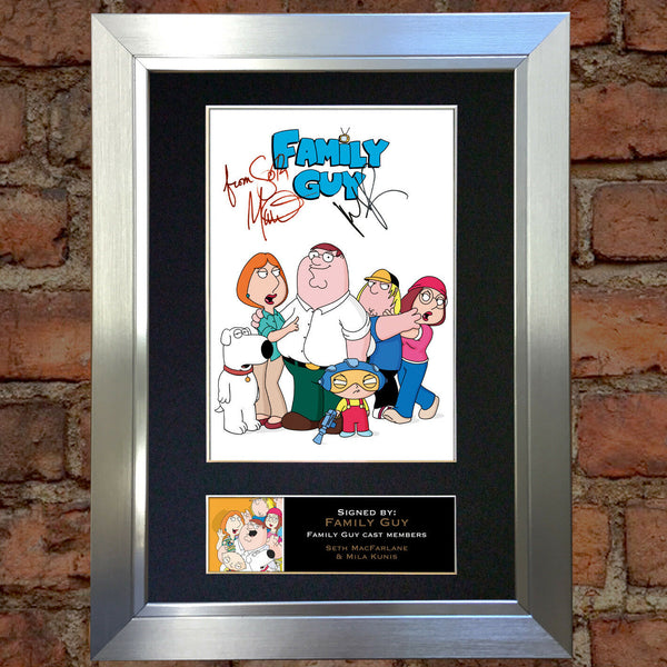FAMILY GUY Mounted Signed Photo Reproduction Autograph Print A4 333