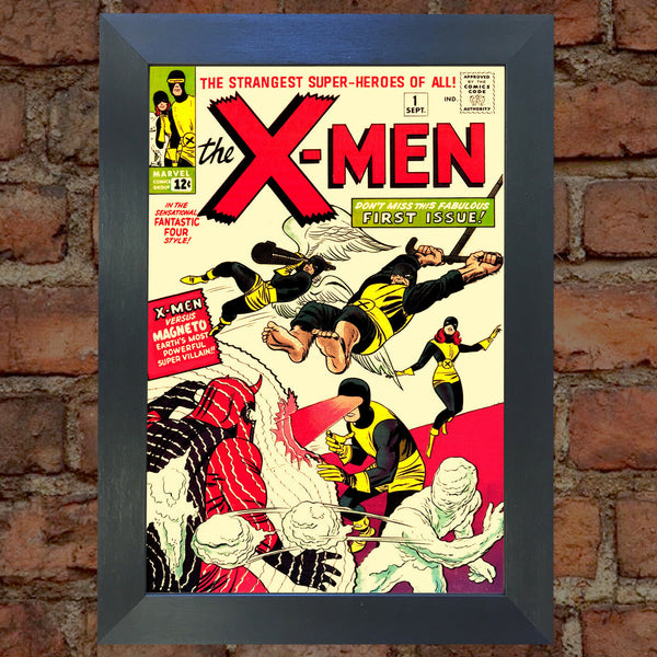 X MEN Comic Cover 1st Edition Cover Reproduction Vintage Wall Art Print #32