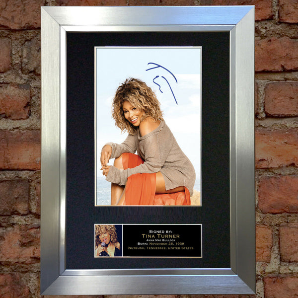 TINA TURNER Mounted Signed Photo Reproduction Autograph Print A4 245