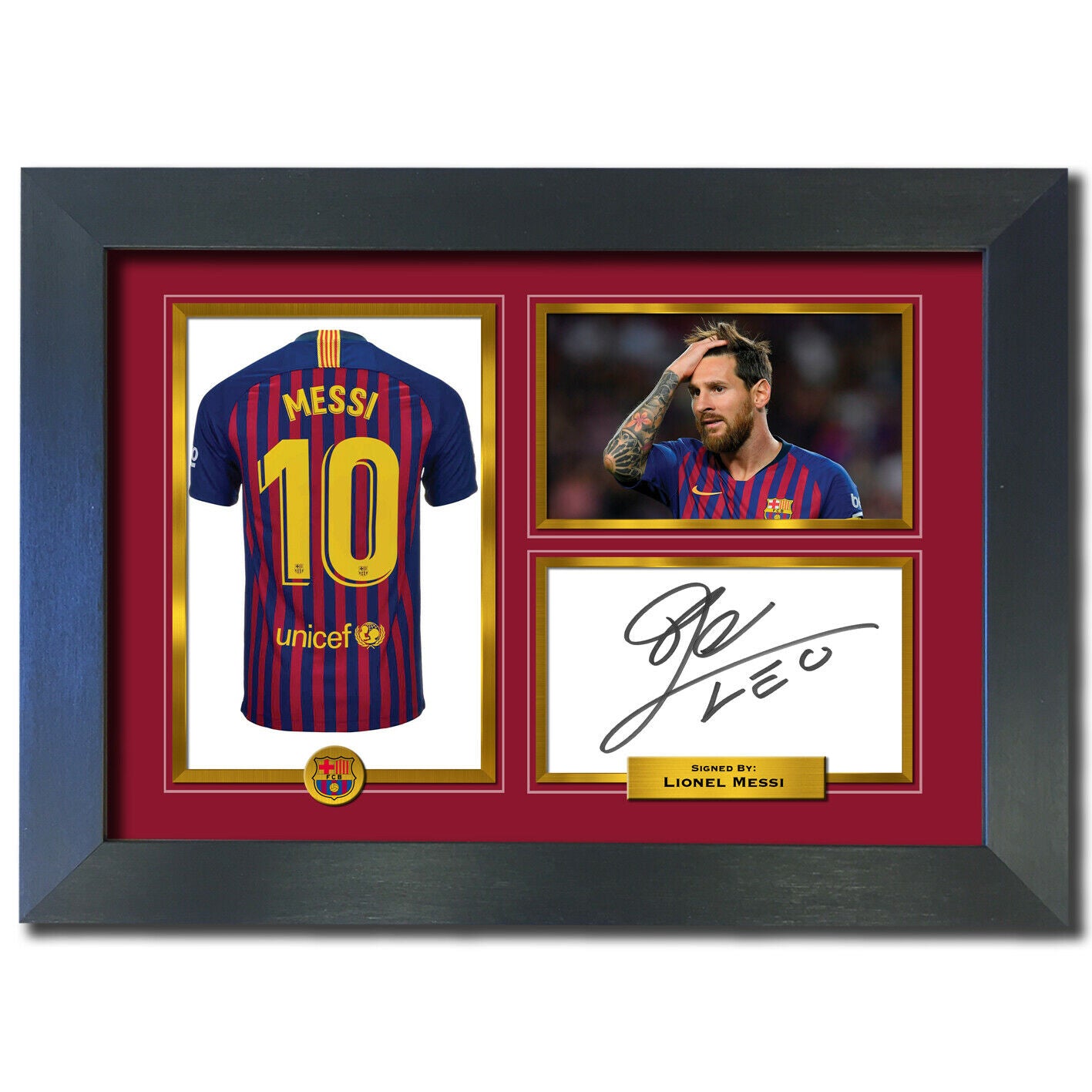 LIONEL MESSI Autograph Signed Photo Birthday Christmas Gift Re-Print A4 790