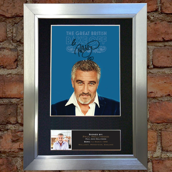 PAUL HOLLYWOOD Great British Bake Off Signed Autograph Mounted PRINT A4 591