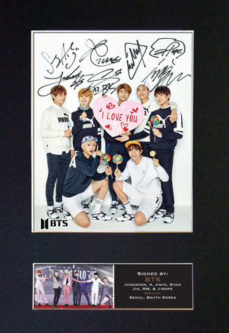 BTS #3 Boy Band J-Hope Quality Autograph Mounted Signed Photo RePrint Poster 761
