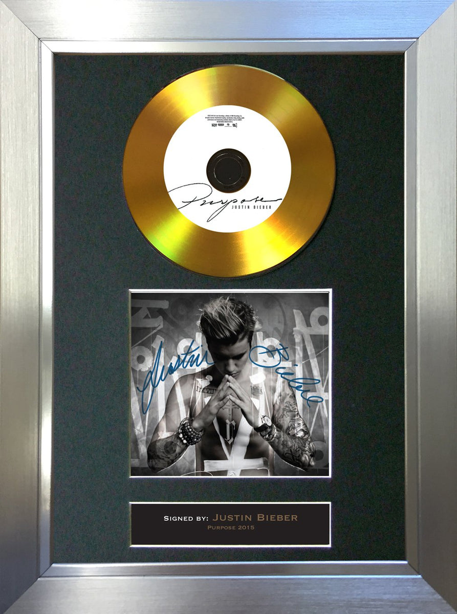 86 Justin Bieber - Purpose Gold CD – The Autograph Gallery