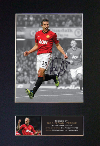 ROBIN VAN PERSIE No2 Signed Autograph Mounted Photo REPRODUCTION PRINT A4 389