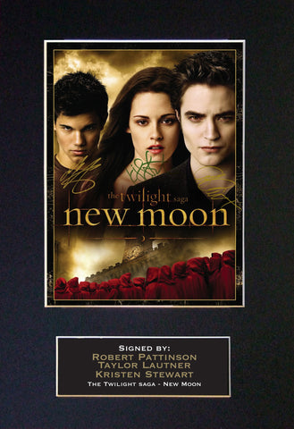 NEW MOON Twilight Mounted Signed Photo Reproduction Autograph Print A4 28