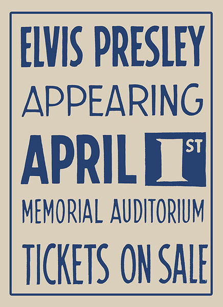 Elvis Presley - Memorial Auditorium Poster #2