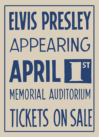 Elvis Presley - Memorial Auditorium Poster #2