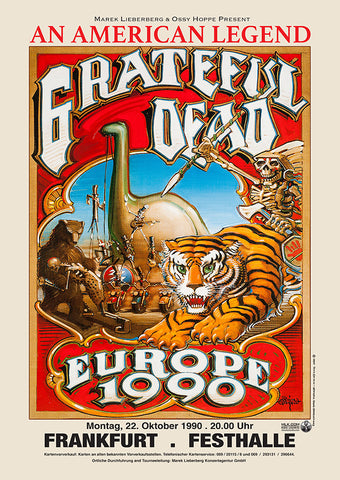 Grateful Dead - Europe 1990 Poster #1