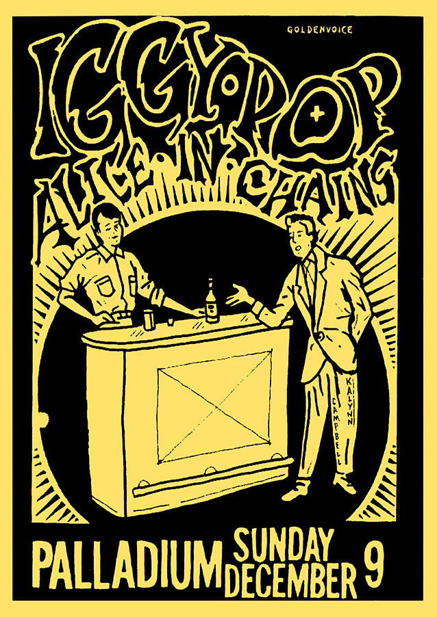 Iggy Pop - Alice In Chains Poster #1