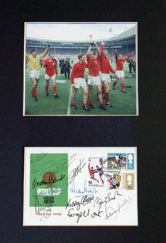 WORLD CUP 1966 Celebrating 50 Years Signed Autograph Mounted Photo PRINT 609