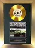 #144 2pac & the Outlaws - Still I Rise GOLD DISC Signed Autograph Mounted Repro A4