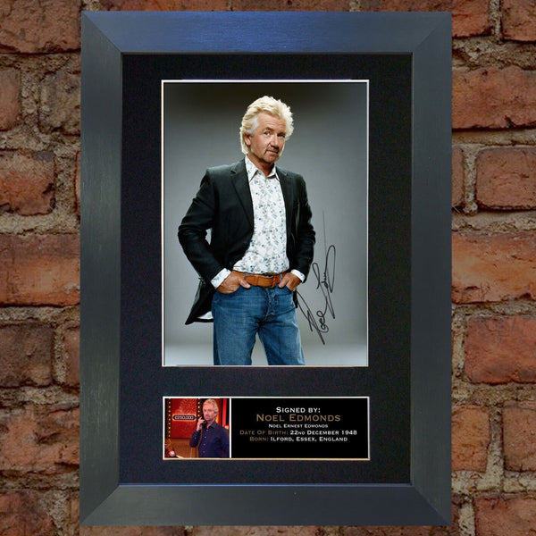 NOEL EDMONDS Mounted Signed Photo Reproduction Autograph Print A4 132