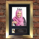 NADIYA HUSSAIN Great British Bake Off Signed Autograph Photo Mounted PRINT 595