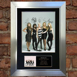 GIRLS ALOUD Mounted Signed Photo Reproduction Autograph Print A4 189