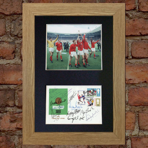 WORLD CUP 1966 Celebrating 50 Years Signed Autograph Mounted Photo PRINT 609