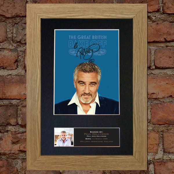 PAUL HOLLYWOOD Great British Bake Off Signed Autograph Mounted PRINT A4 591