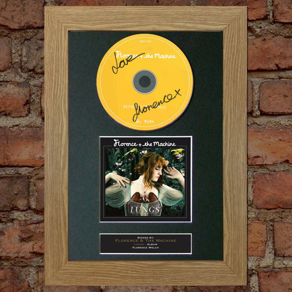 FLORENCE & THE MACHINE Lungs Album Signed CD COVER MOUNTED A4 Autograph Print 66