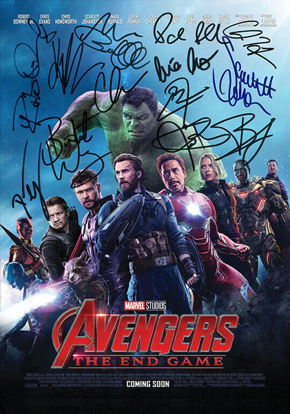 AVENGERS Endgame Quality Autograph Mounted Signed Photo RePrint Poster 810