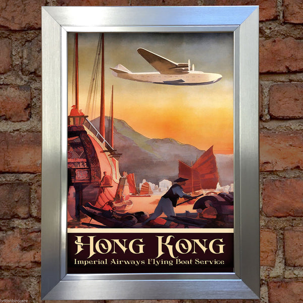 HONG KONG #2 VINTAGE RETRO TRAVEL Poster Nostalgic Home Art Print Wall Decor #38
