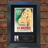 BRIGITTE BARDOT Le Mepris Poster Signed Autograph Quality Mounted PRINT A4 531