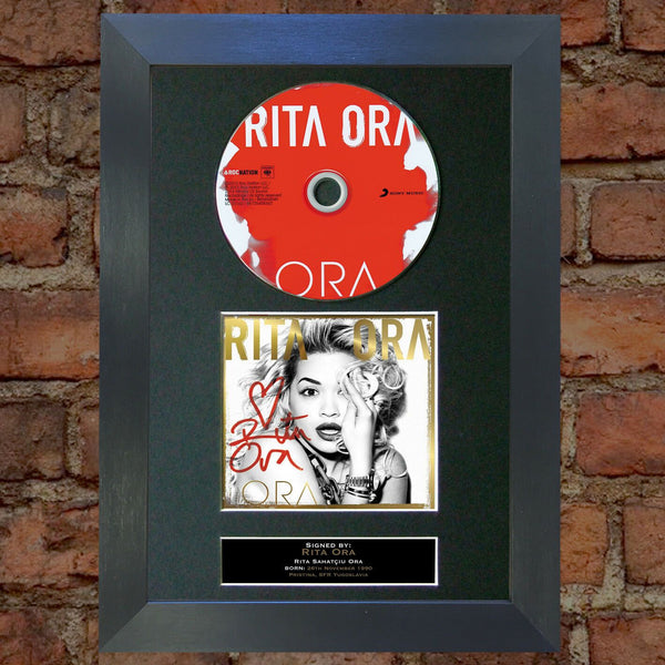 RITA ORA Ora Album Signed CD COVER MOUNTED A4 Autograph Print 21