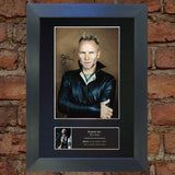 STING Quality REPRODUCTION Autograph Mounted Signed Photo PRINT A4 72