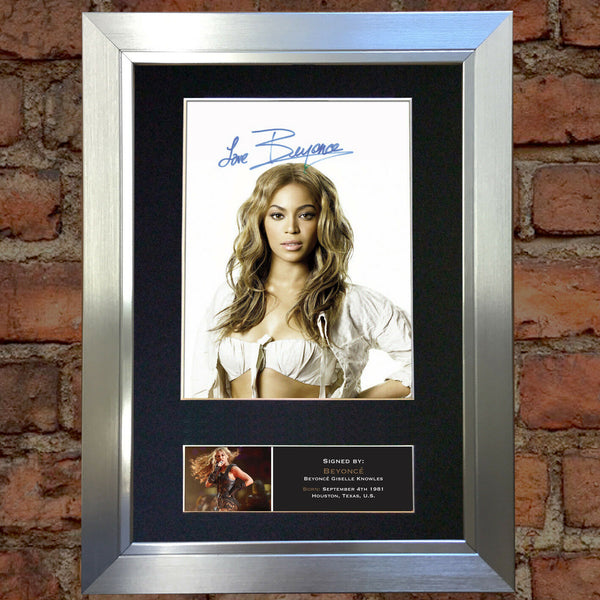 BEYONCE #2 Signed Autograph Mounted Photo REPRODUCTION PRINT A4 440