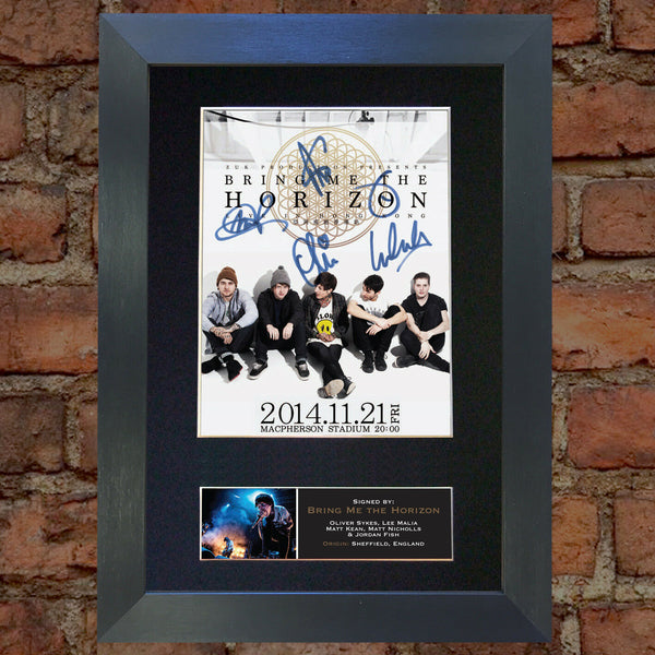 BRING ME THE HORIZON Quality Autograph Mounted Signed Photo PRINT A4 559