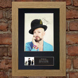 BOY GEORGE Autograph Mounted Photo Reproduction QUALITY PRINT A4 394