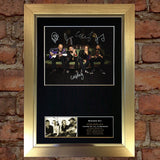 COLDPLAY Mounted Signed Photo Reproduction Autograph Print A4 190