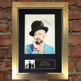 BOY GEORGE Autograph Mounted Photo Reproduction QUALITY PRINT A4 394
