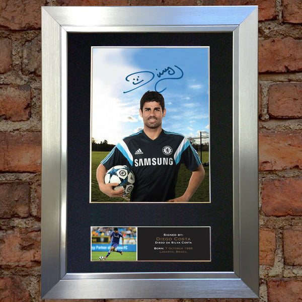 DIEGO COSTA Chelsea Signed Quality Autograph Mounted Photo Repro A4 Print 546