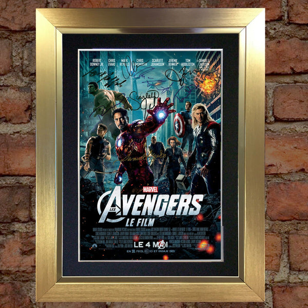THE AVENGERS Mounted Signed Photo Reproduction Autograph Print A4 263