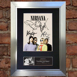NIRVANA No2 Band Signed Autograph Mounted Photo RE-PRINT A4 655