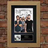 MAROON 5 Mounted Signed Photo Reproduction Autograph Print A4 125