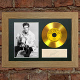 #131 GOLD DISC ELVIS PRESLEY Thats All Right Signed Autograph Mounted Repro A4