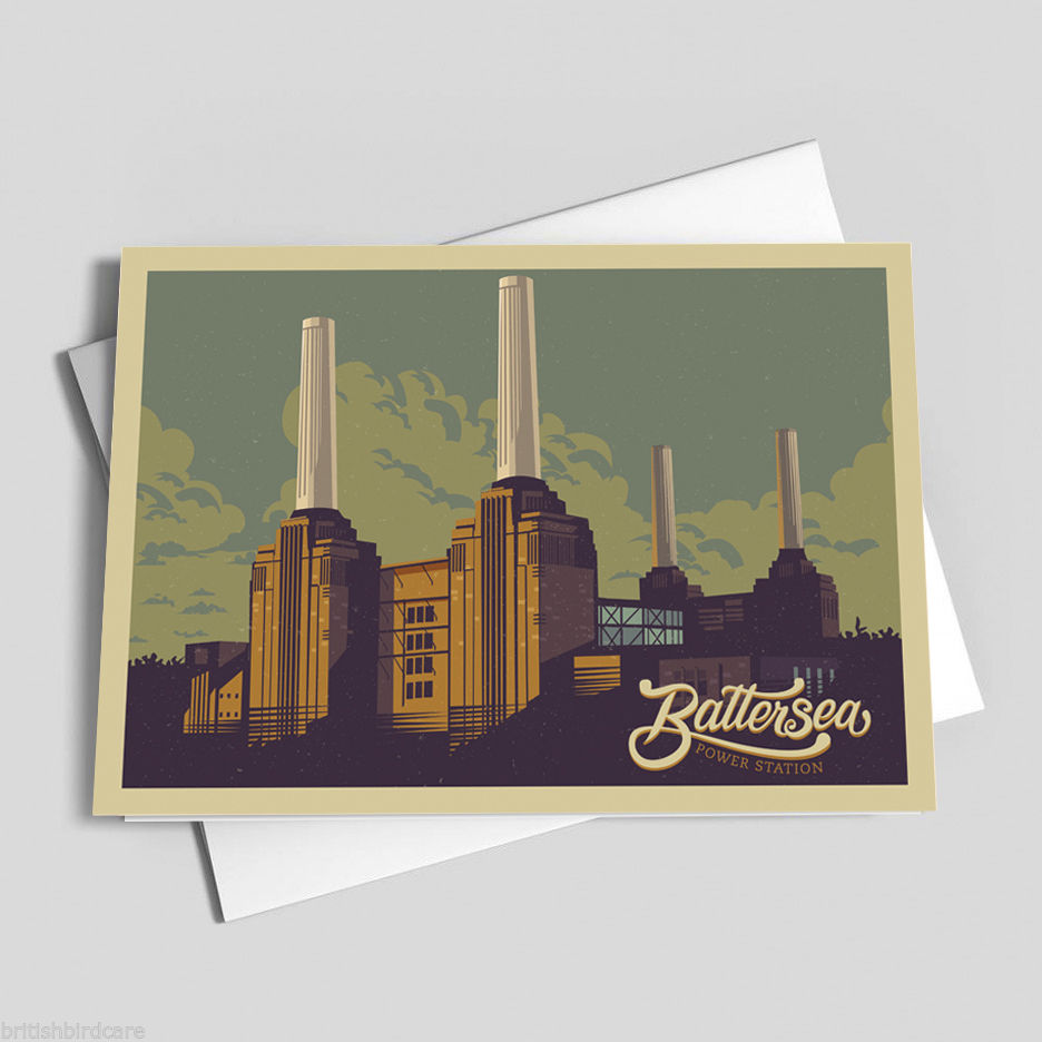 BATTERSEA POWER STATION RETRO TRAVEL Poster Home Art Print Wall Decor #22