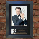 PIERCE BROSNAN Mounted Signed Photo Reproduction Autograph Print A4 275