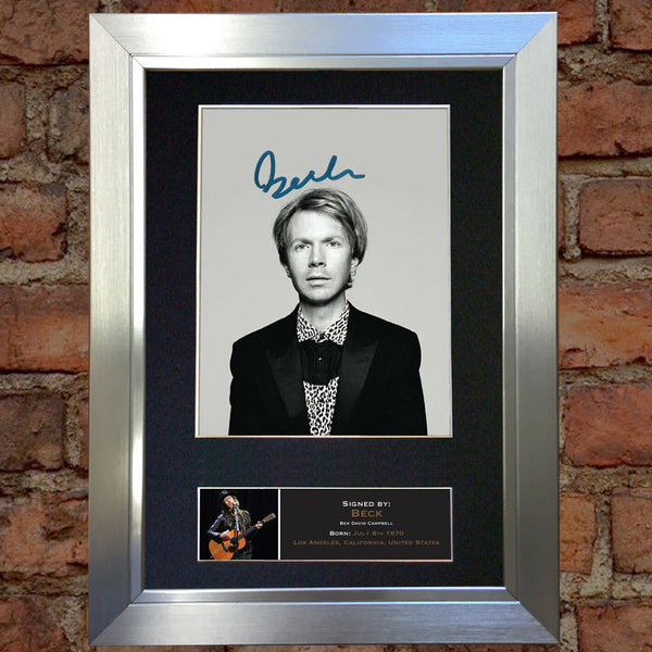 BECK Signed Autograph Mounted Photo REPRODUCTION PRINT A4 514