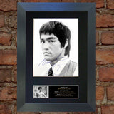 BRUCE LEE No2 Signed Autograph Mounted Photo Repro A4 Print 768