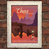 China VINTAGE RETRO TRAVEL Poster Nostalgic Home Art Print Wall Decor #27