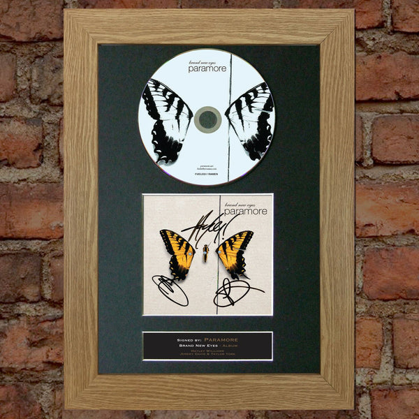 PARAMORE Brand New Eyes Album Signed CD COVER MOUNTED A4 Autograph Print (48)