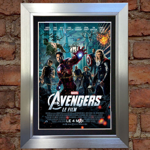 THE AVENGERS Mounted Signed Photo Reproduction Autograph Print A4 263