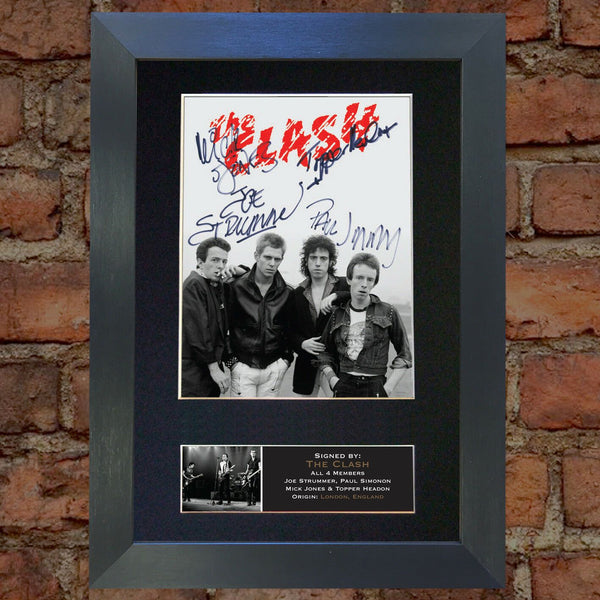 THE CLASH Quality Signed Autograph Mounted Photo Reproduction A4 Print 608